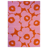 Unikko gulvtæppe til udendørsbrug 160 x 230 cm, lyserød/orange