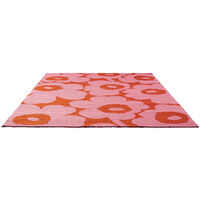 Unikko gulvtæppe til udendørsbrug 160 x 230 cm, lyserød/orange