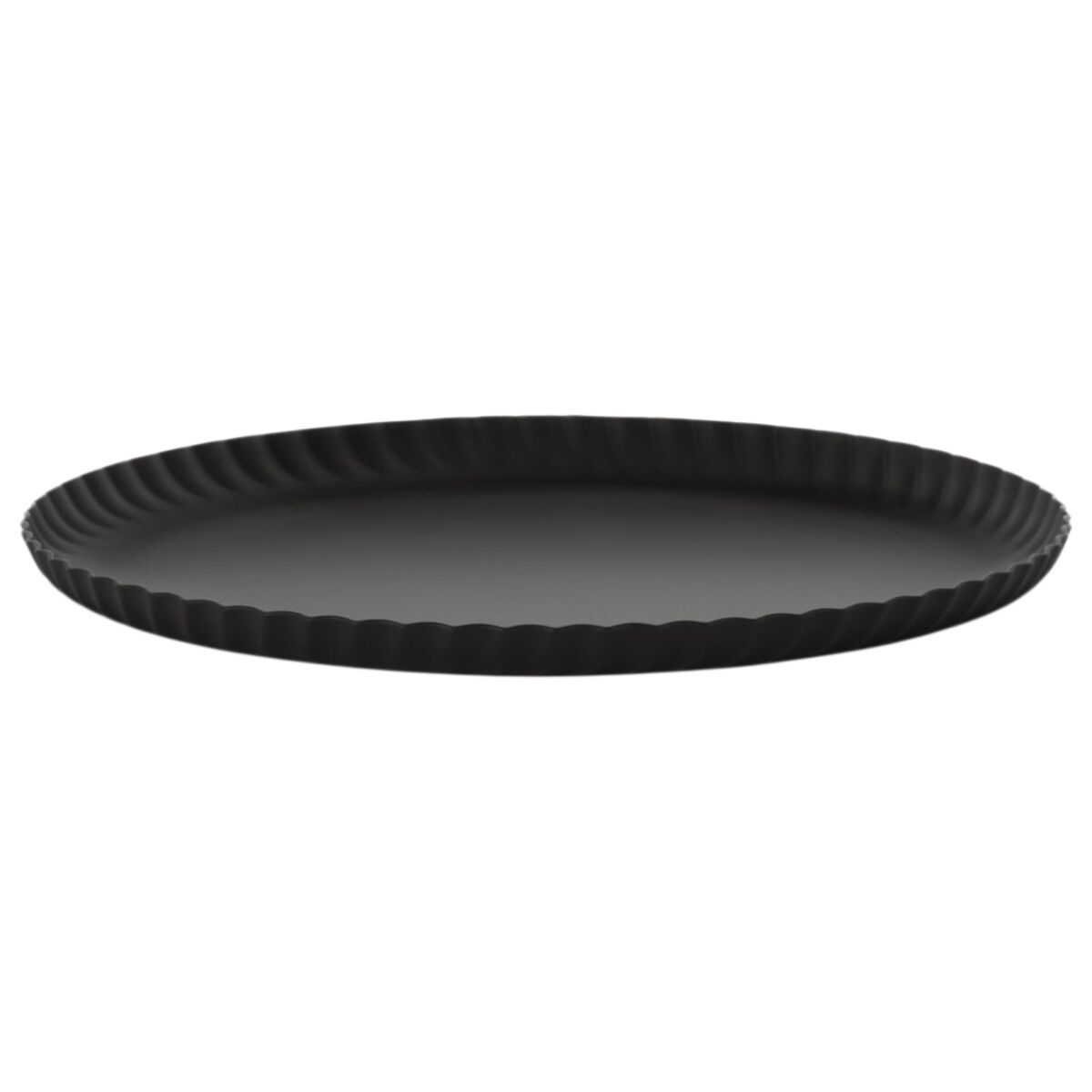 Alessi Pleats bricka 23 cm, svart