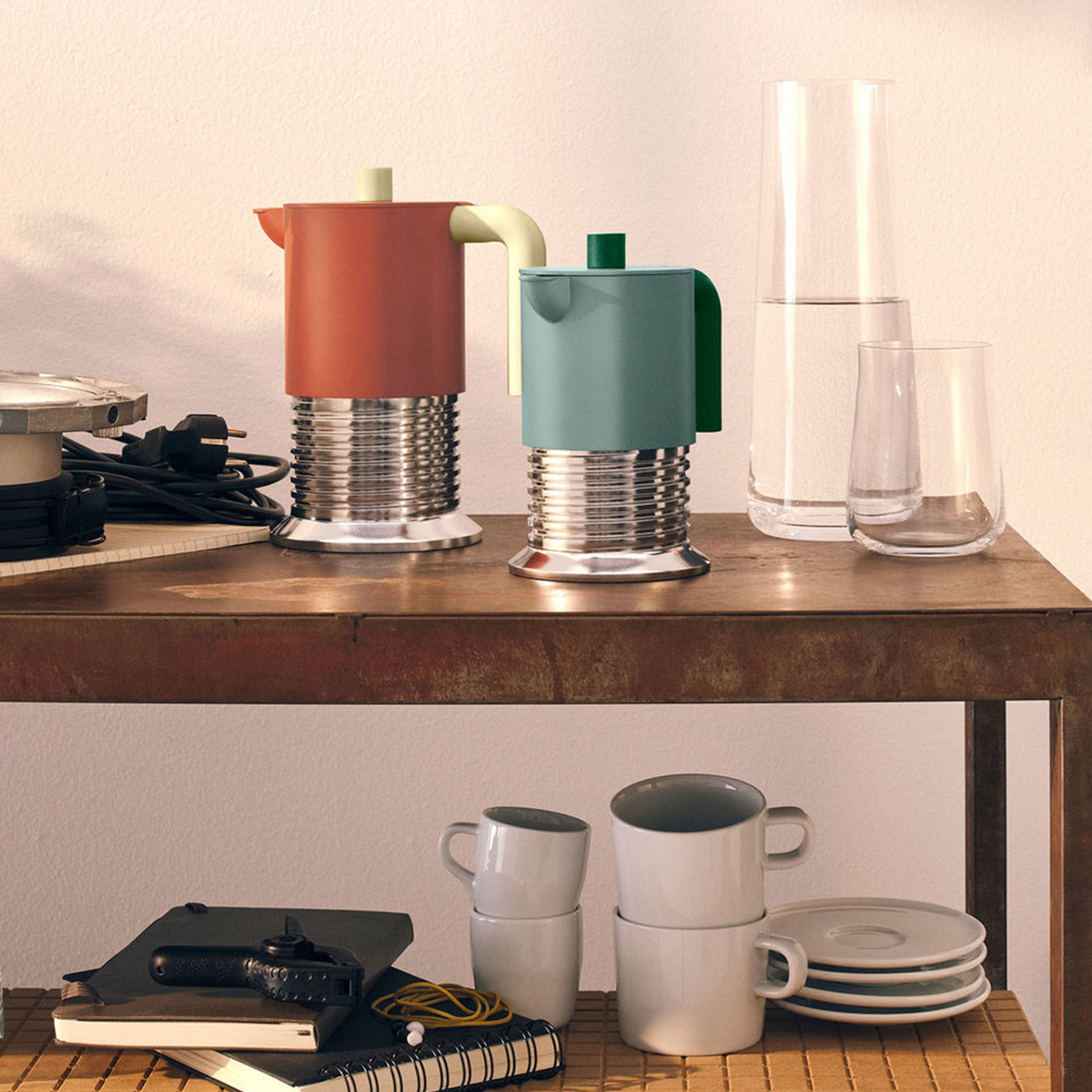 Alessi Vite mokabryggare 3 koppar, brun