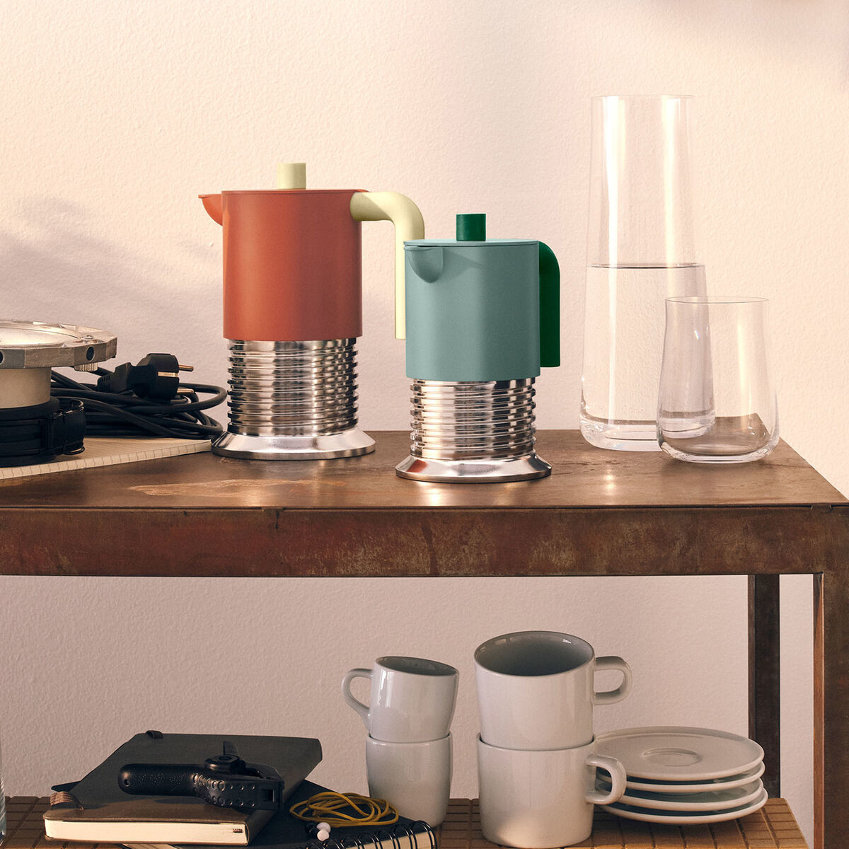 Alessi Vite mokabryggare 3 koppar, grön
