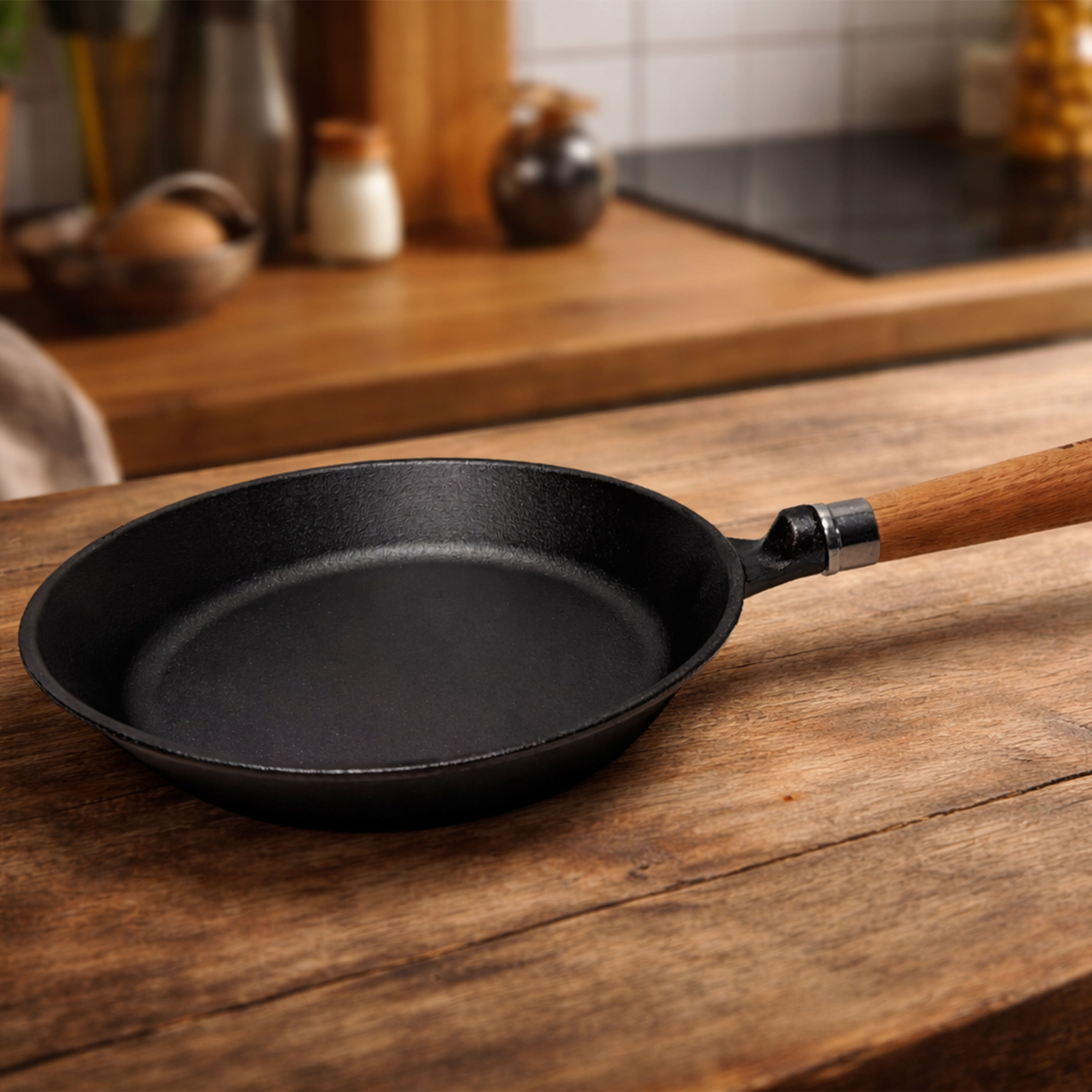 Exclusive Line gjutjärnsstekpanna utsvängd kant 24 cm, ek