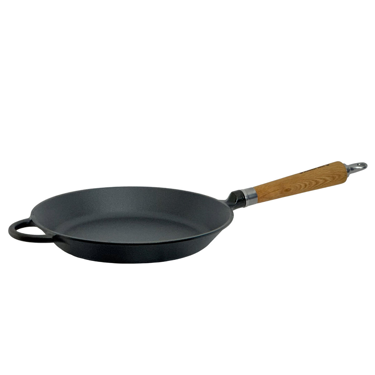 Exclusive Line støpejernsstekepanne med utflaret kant 28 cm, eik
