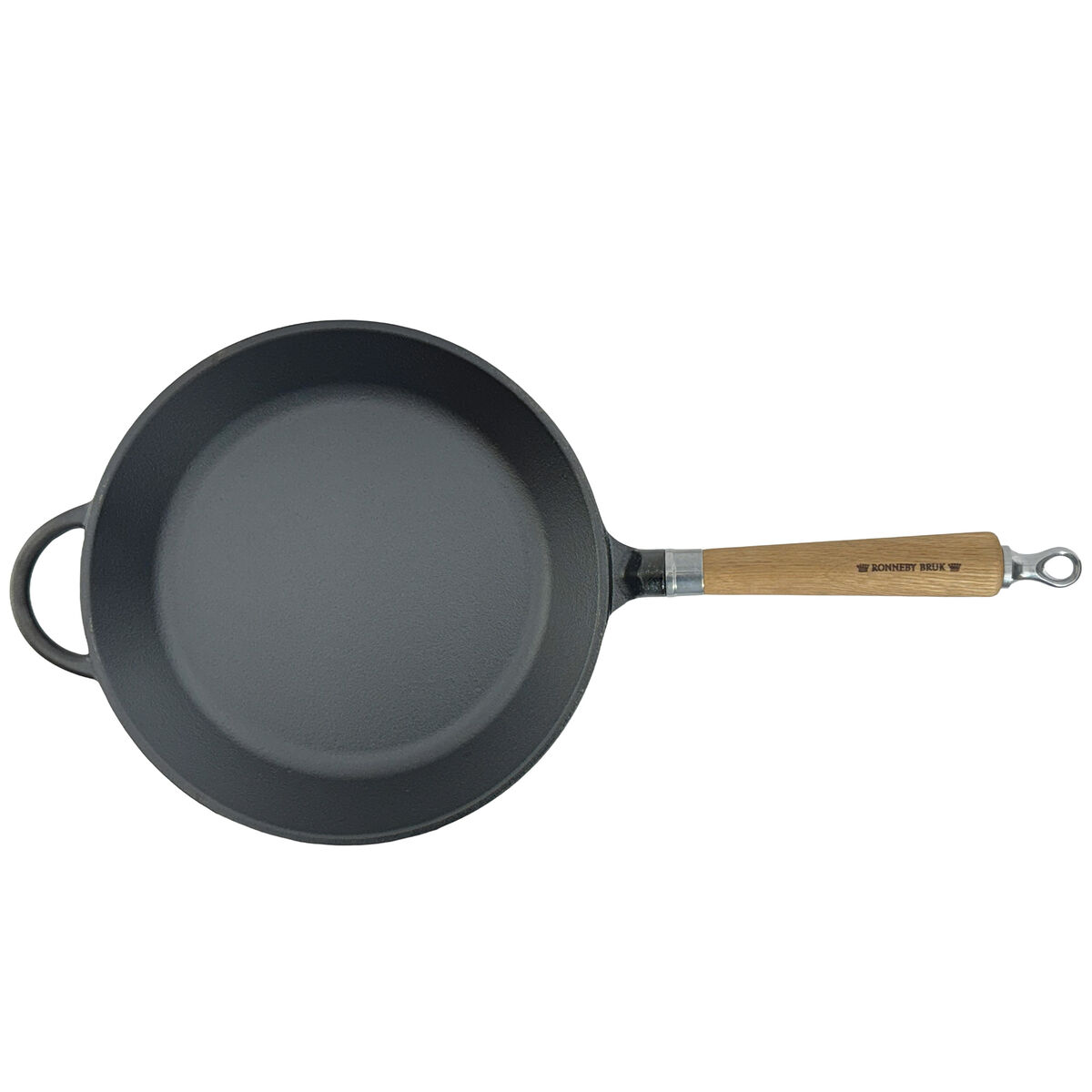 Exclusive Line støpejernsstekepanne med utflaret kant 28 cm, eik