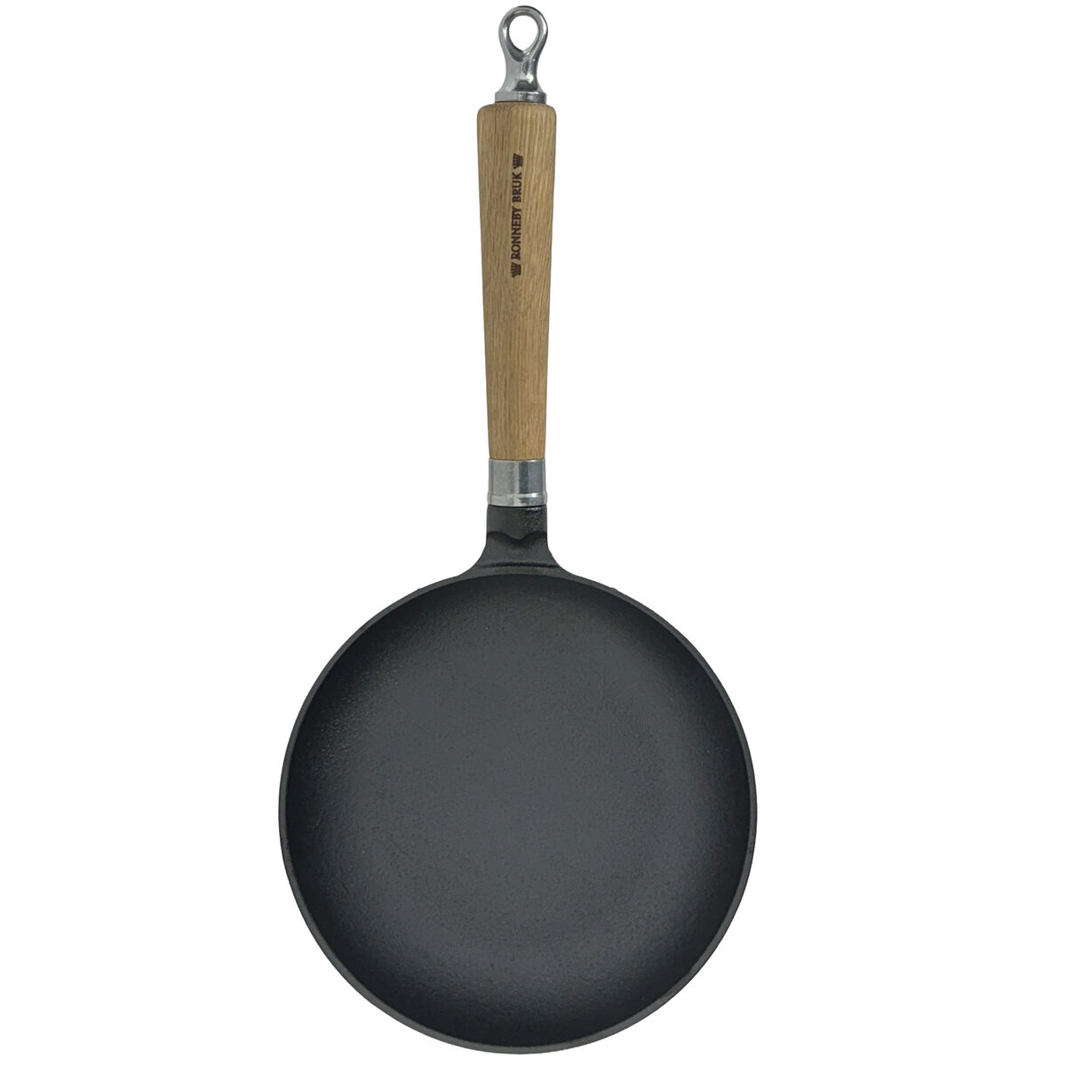 Exclusive Line støpejernspanne med rund kant, 20 cm — eik
