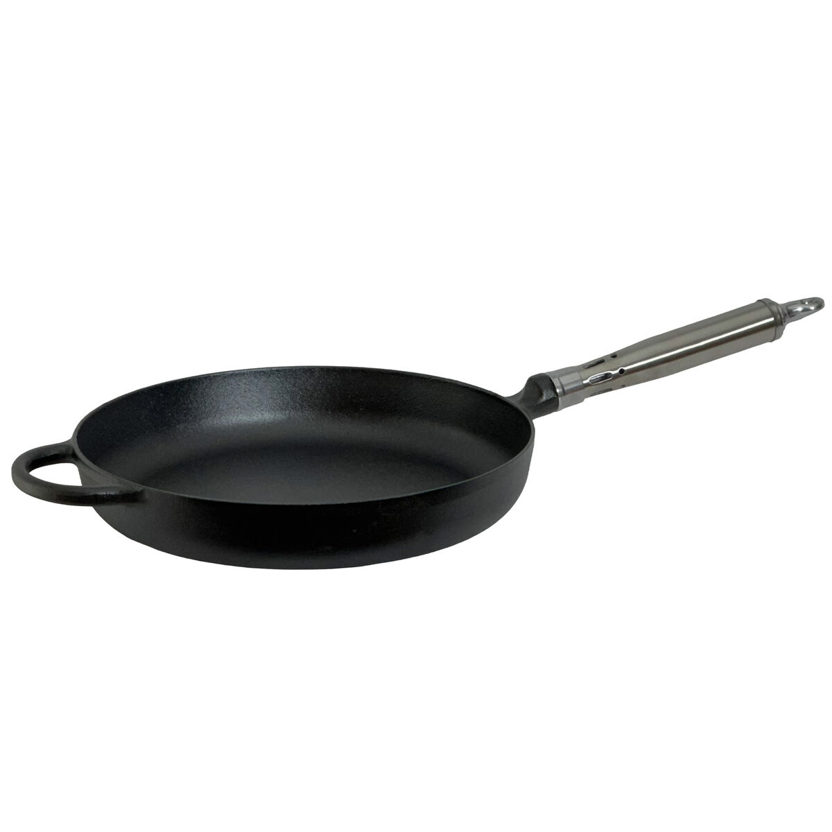 Maestro støpejernstekepanne med rund kant, 28 cm