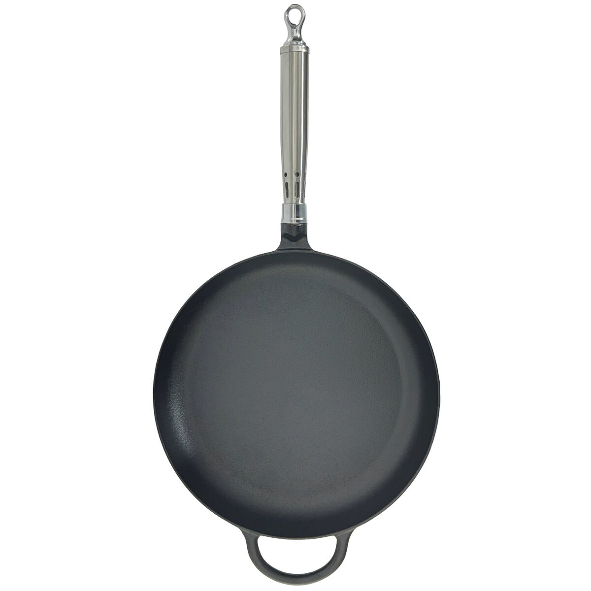 Maestro støpejernstekepanne med rund kant, 28 cm