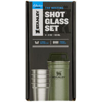 Pre-Party-sæt med 4 shotglas, hammertone green