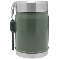 Legendary Classic mattermos + spork 0,4 liter, hammertone green