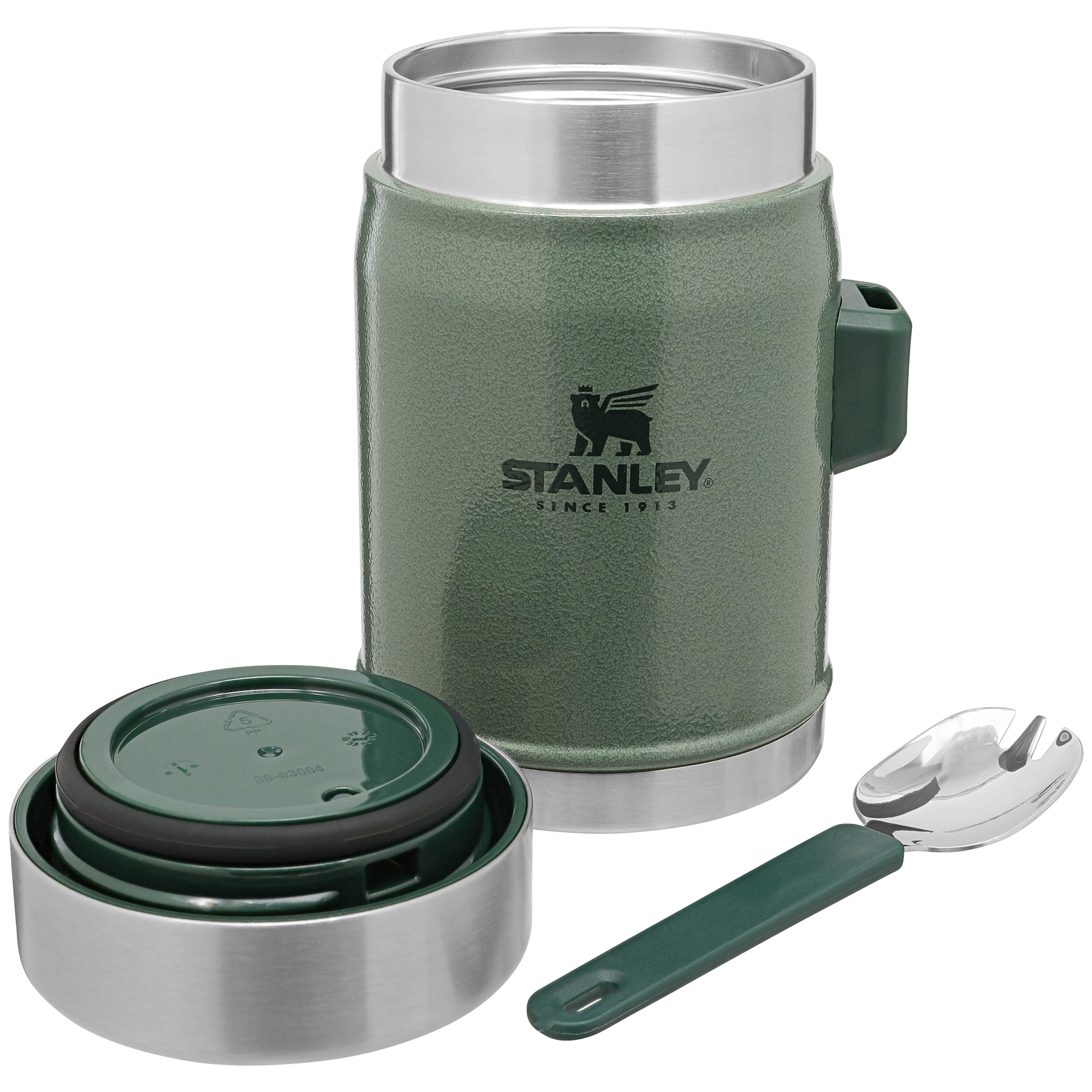 Legendary Classic mattermos + spork 0,4 liter, hammertone green