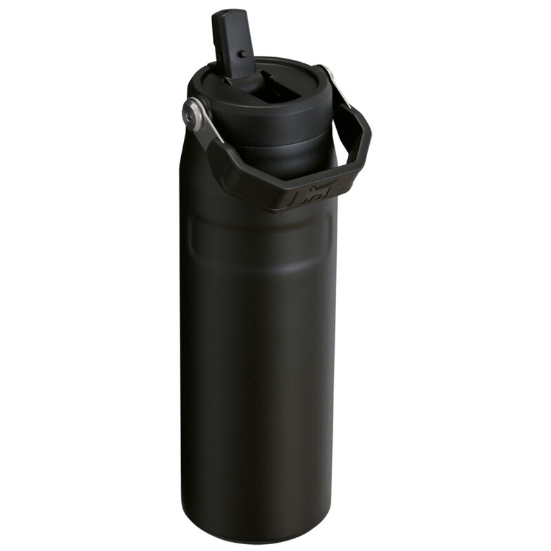 IceFlow Flip Straw vattenflaska 0,71 liter, svart