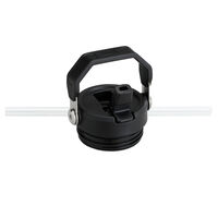 IceFlow Flip Straw vattenflaska 0,71 liter, svart