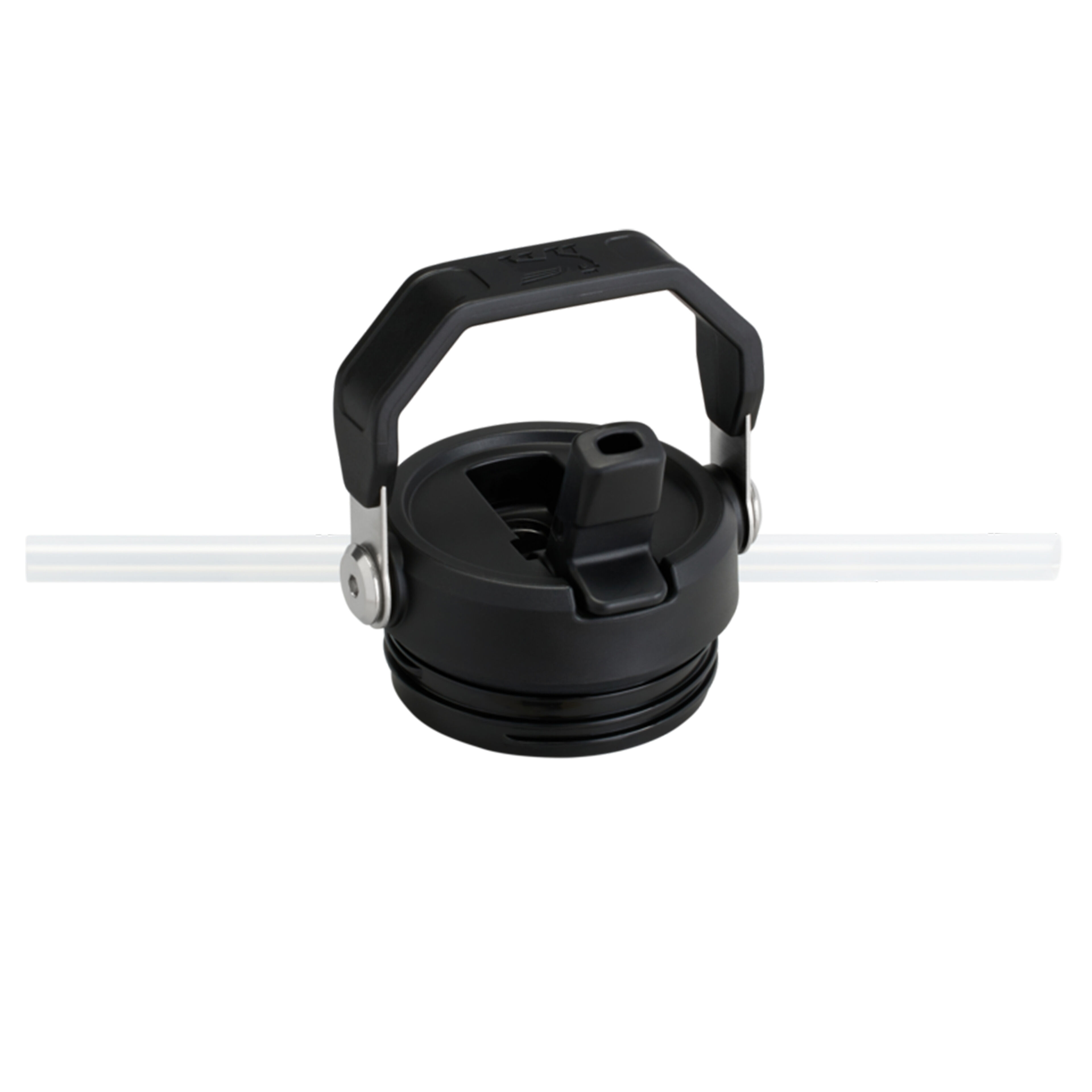 IceFlow Flip Straw vattenflaska 0,71 liter, svart