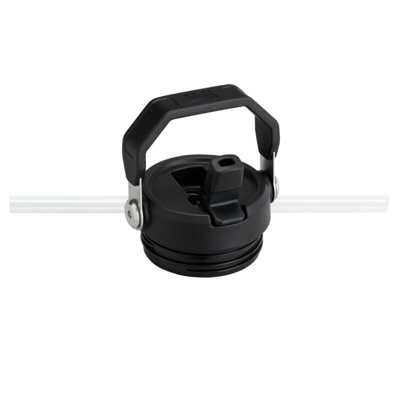 IceFlow Flip Straw vattenflaska 0,71 liter, svart