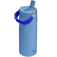 IceFlow Flip Straw vattenflaska 0,47 liter, blue sky