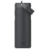 IceFlow Flip Straw vattenflaska 0,47 liter, svart