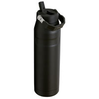 IceFlow Flip Straw vattenflaska 1,06 liter, svart