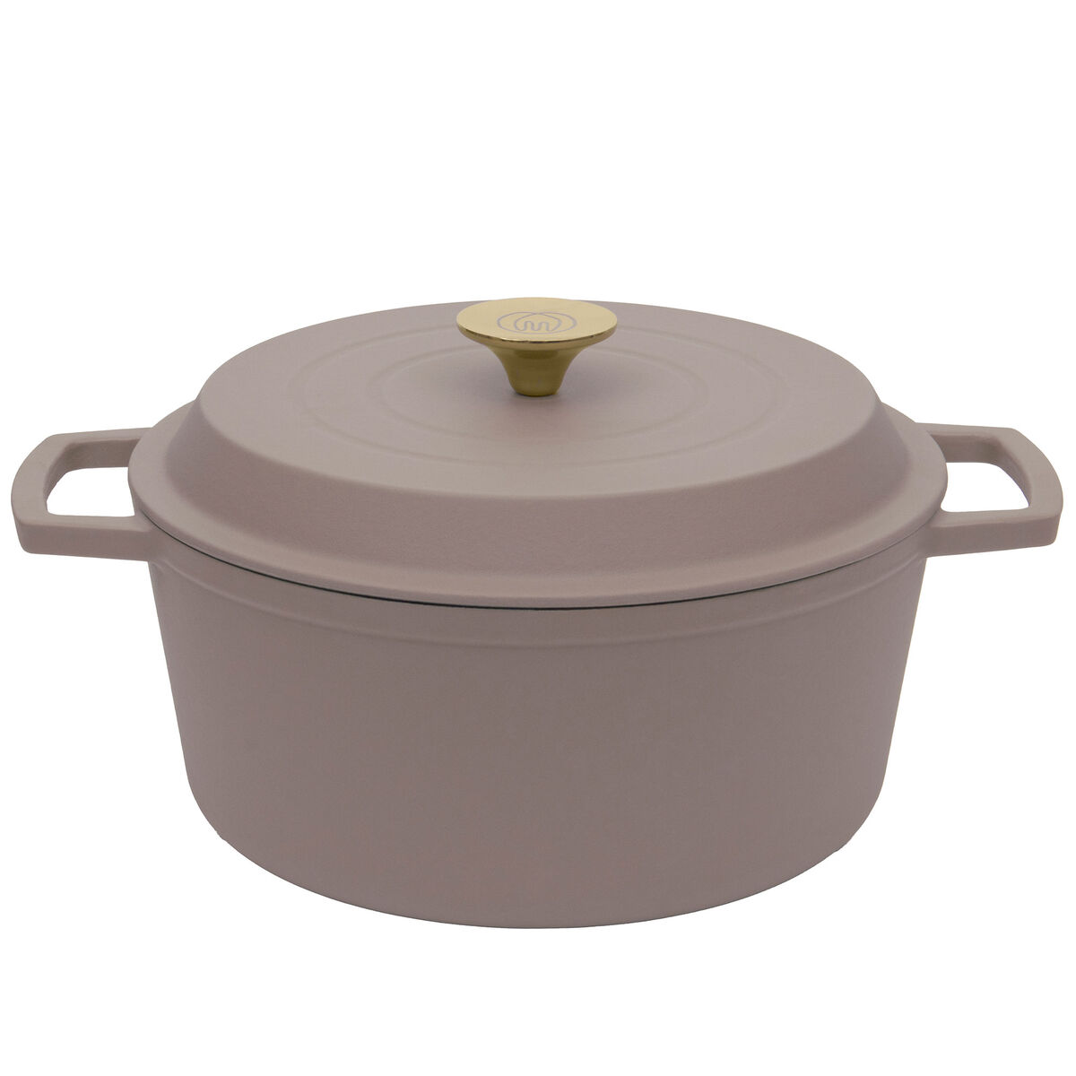 Gjutjärnsgryta 5 liter, matt beige