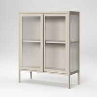 Department Store vitrineskap 90 x 110 cm, pebble grey
