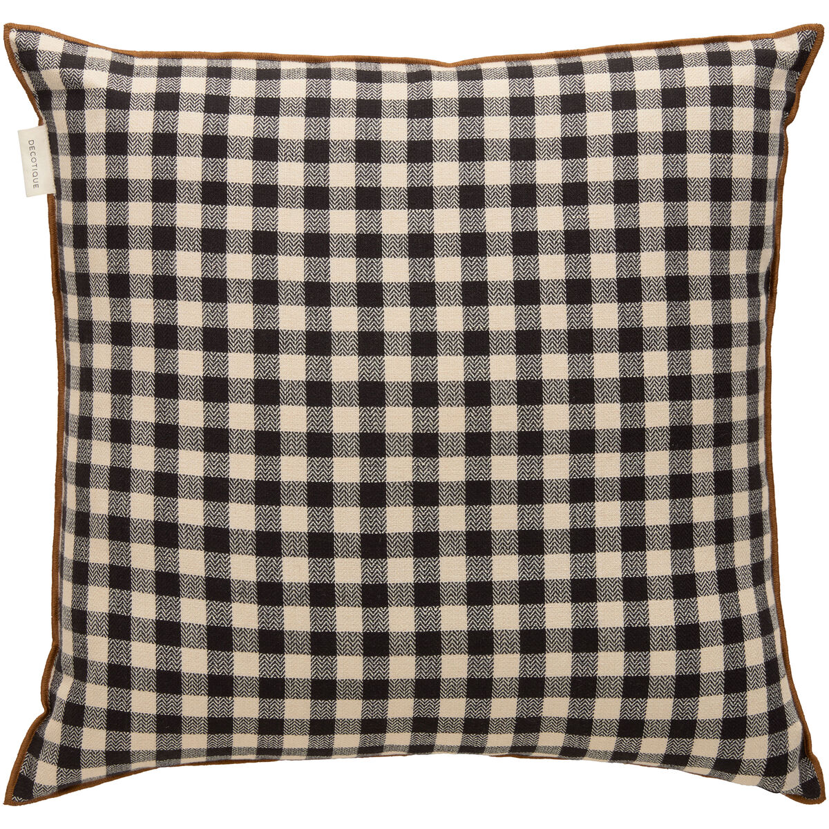 Decotique Outline Check kudde 50 x 50 cm, svart