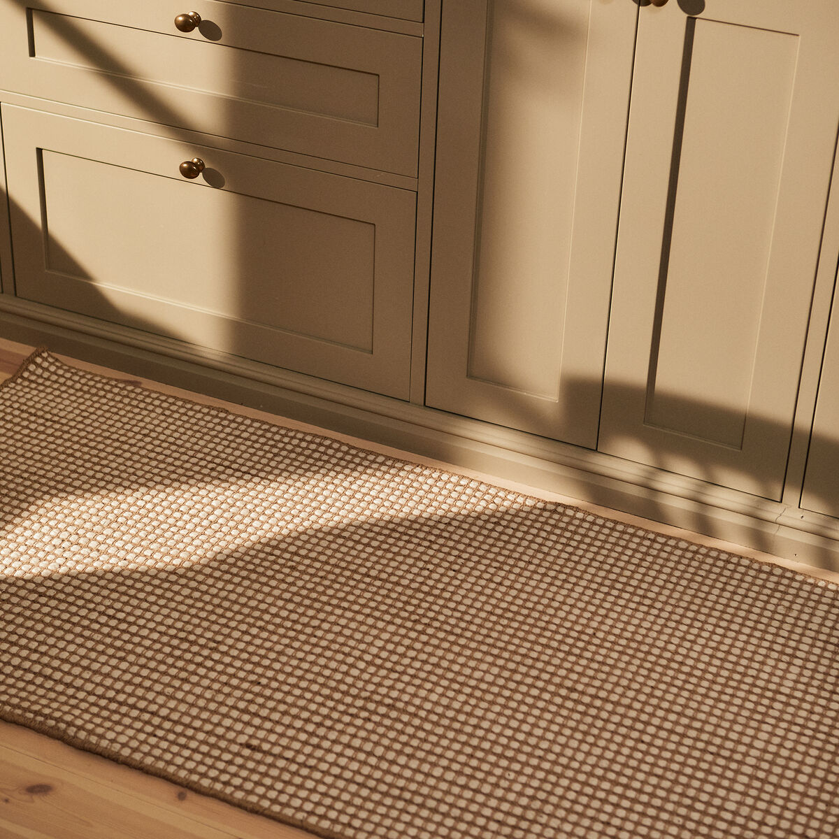 Decotique Dotted ullmatta 75 x 250 cm, natur