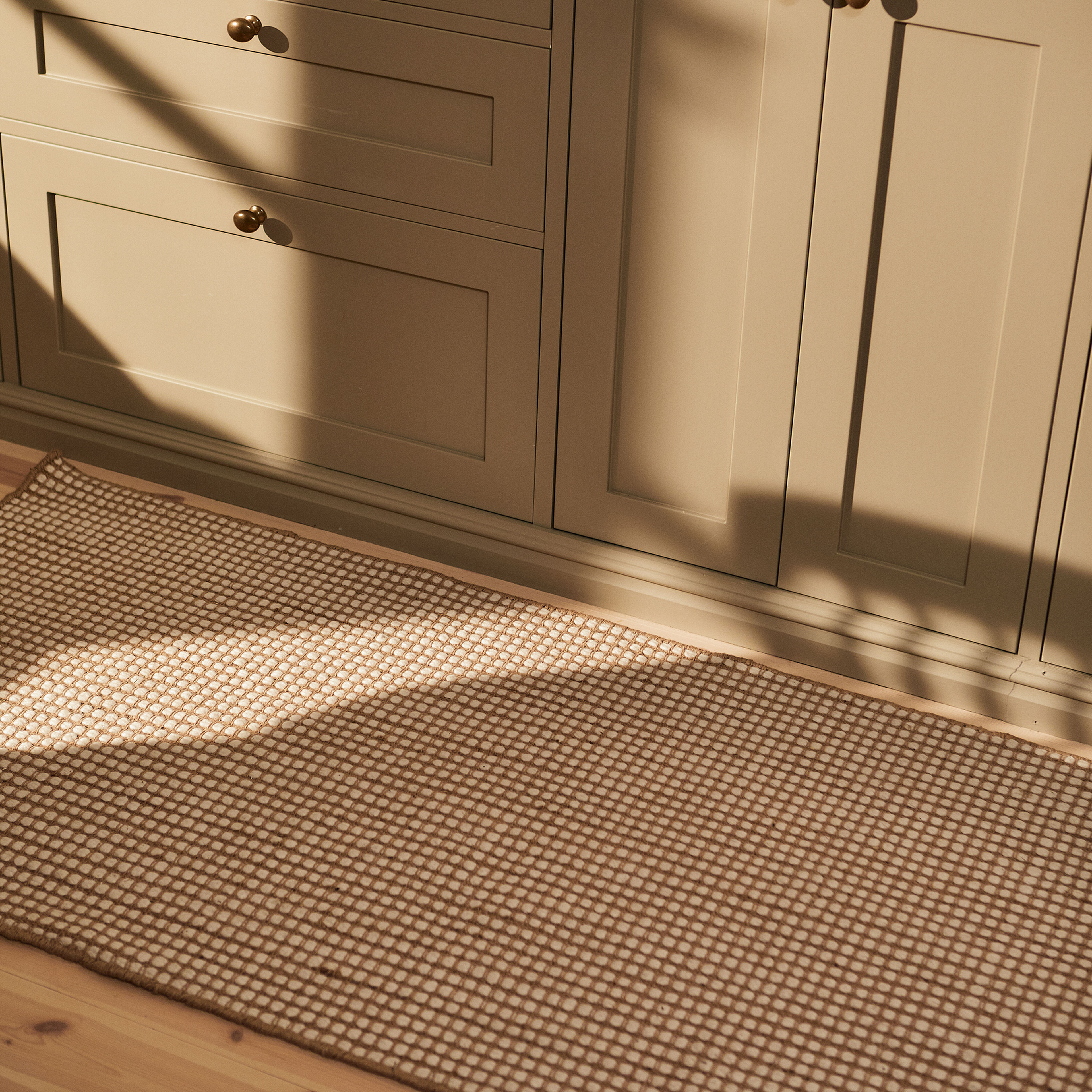Decotique Dotted ullmatta 75 x 250 cm, natur
