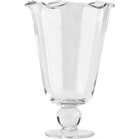 Decotique Karla bølget vase 26 cm, klar