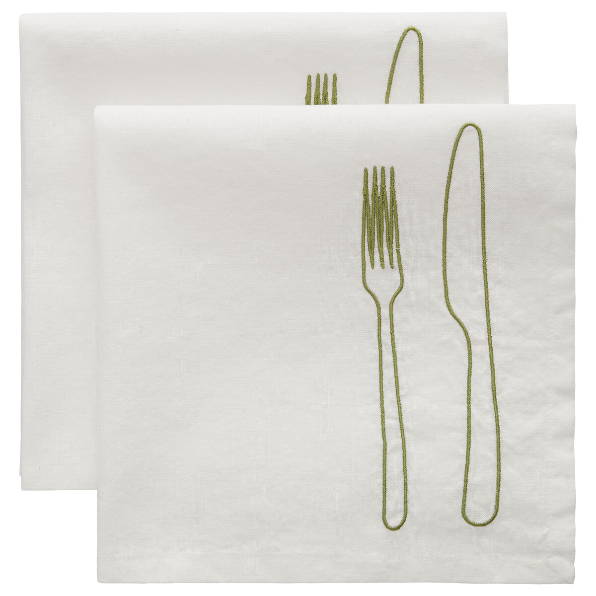 Decotique La Tavola servietter 45 x 45 cm, 2-pak, grøn