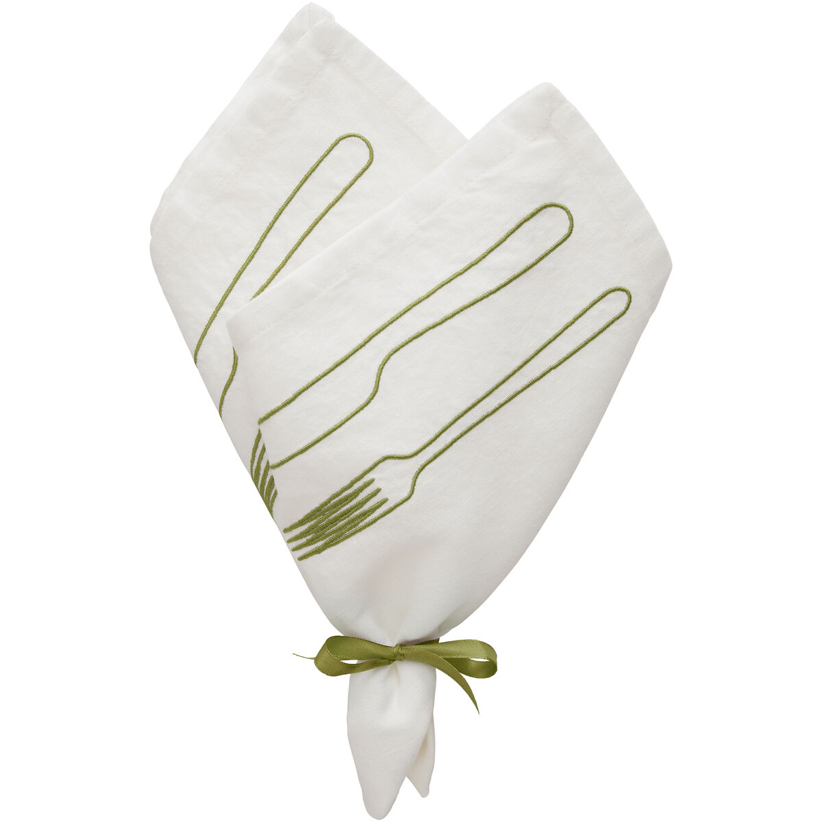 Decotique La Tavola servietter 45 x 45 cm, 2-pak, grøn