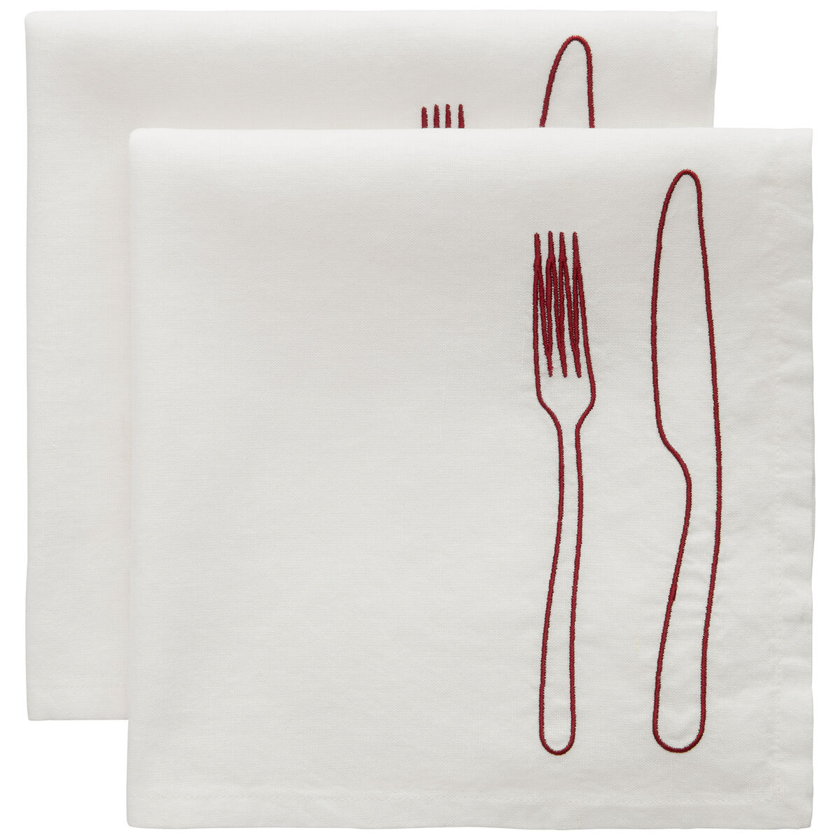 Decotique La Tavola serviet 45 x 45 cm, 2-pak – bordeaux