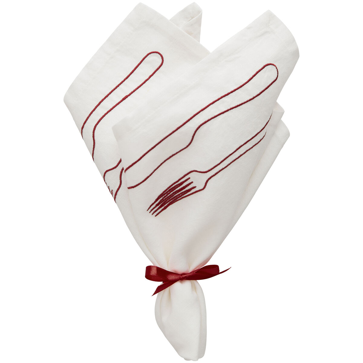 Decotique La Tavola serviet 45 x 45 cm, 2-pak – bordeaux