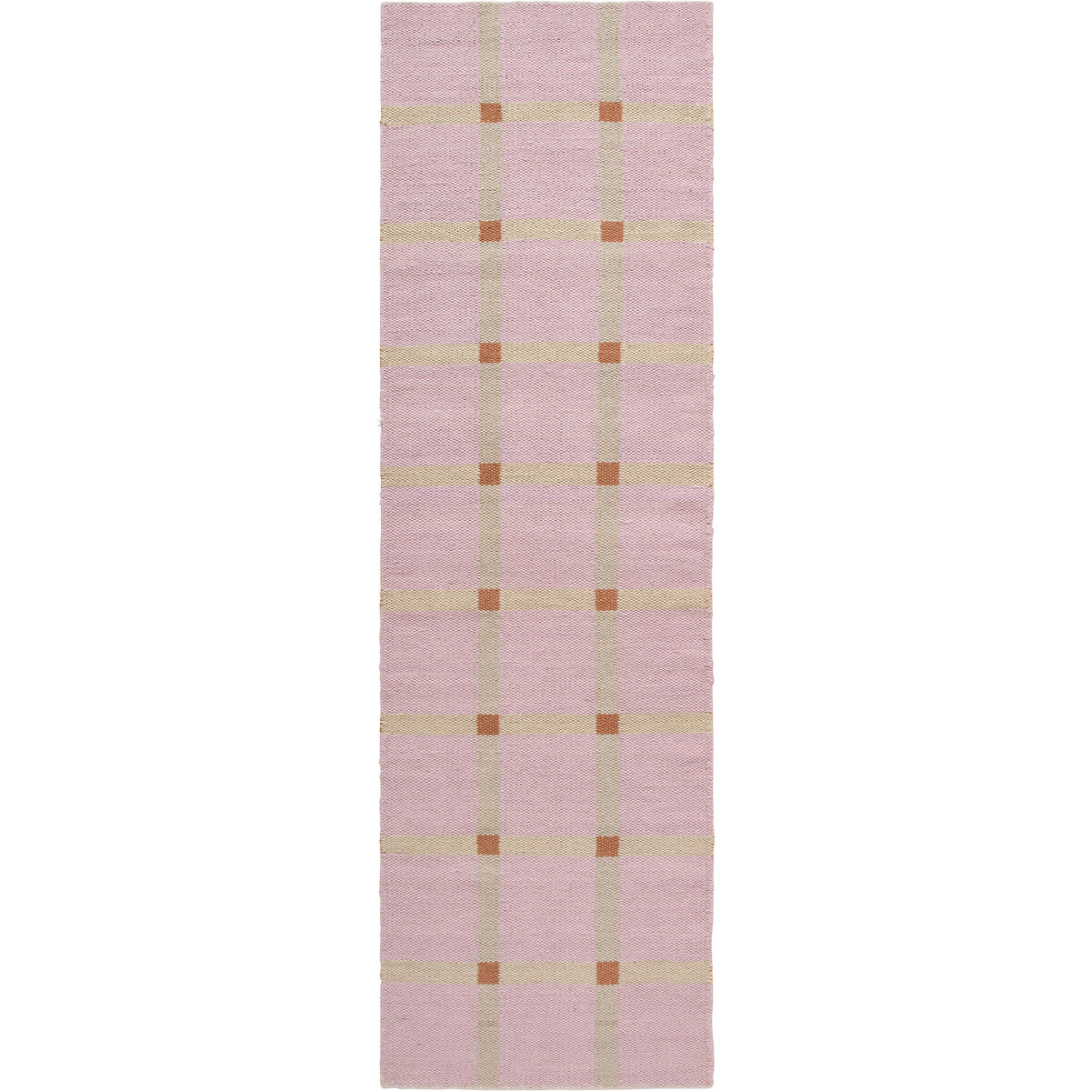 Decotique Mosaic uldtæppe 75 x 250 cm, rosa