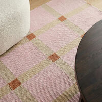 Decotique Mosaic uldtæppe 75 x 250 cm, rosa