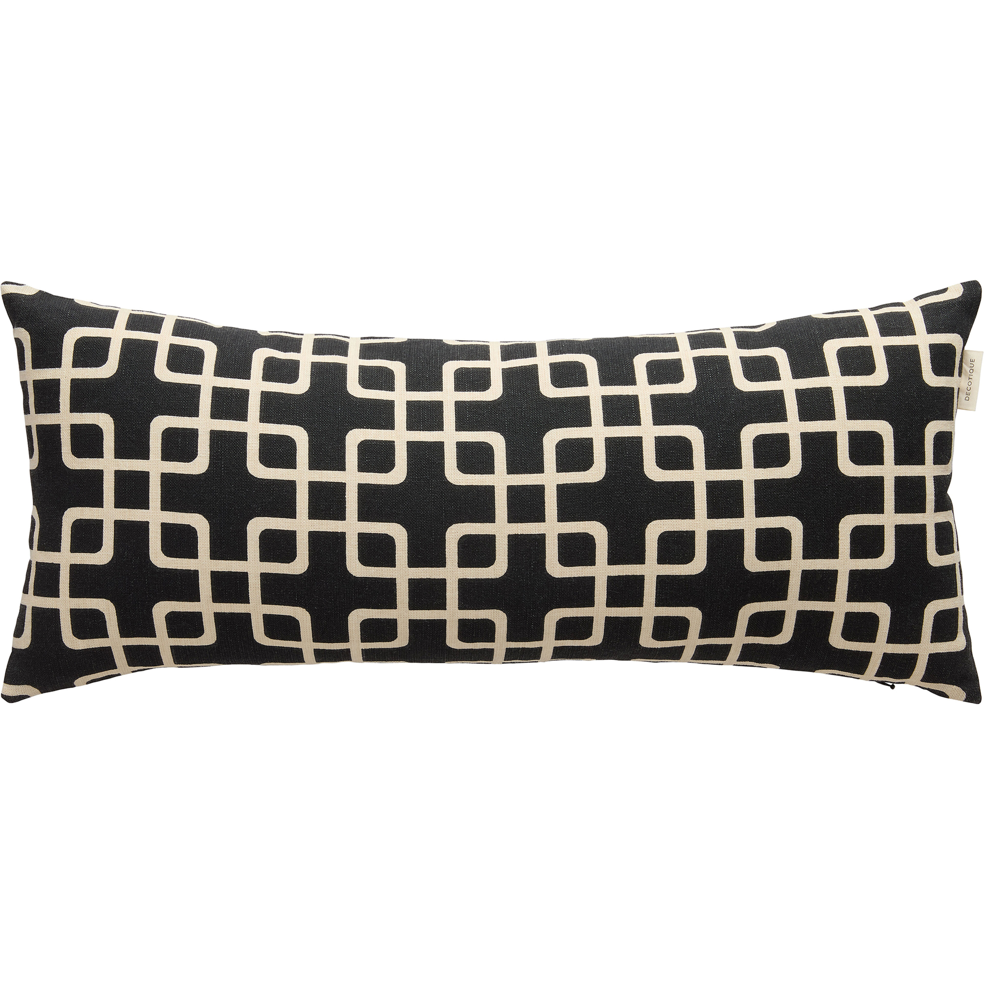 Decotique Elegance kudde 30 x 70 cm, svart/vit