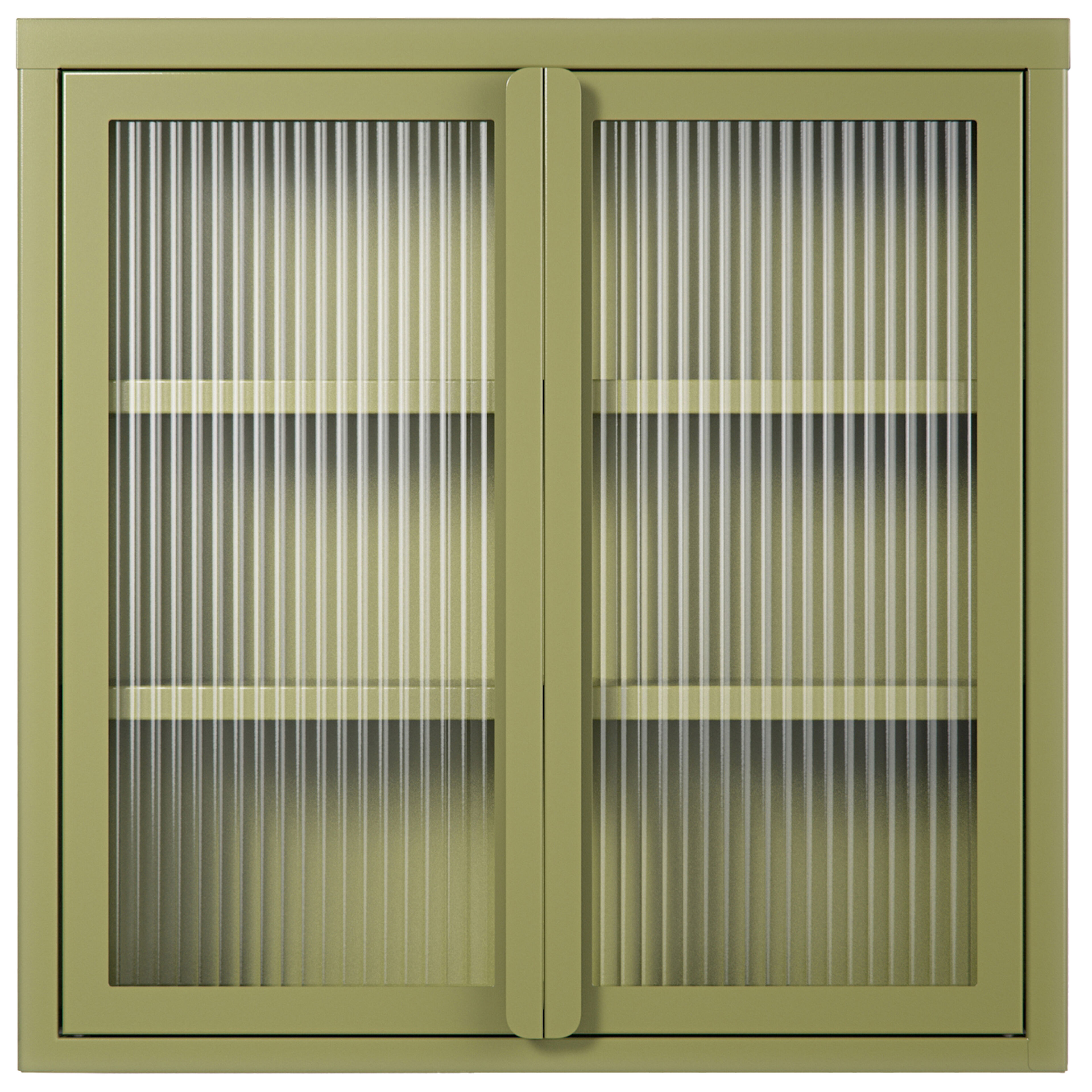 Department Store vægmonteret vitrineskab 60 x 60 cm, mosgrøn