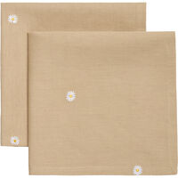 Decotique Daisy serviet 45 x 45 cm 2-pak, beige