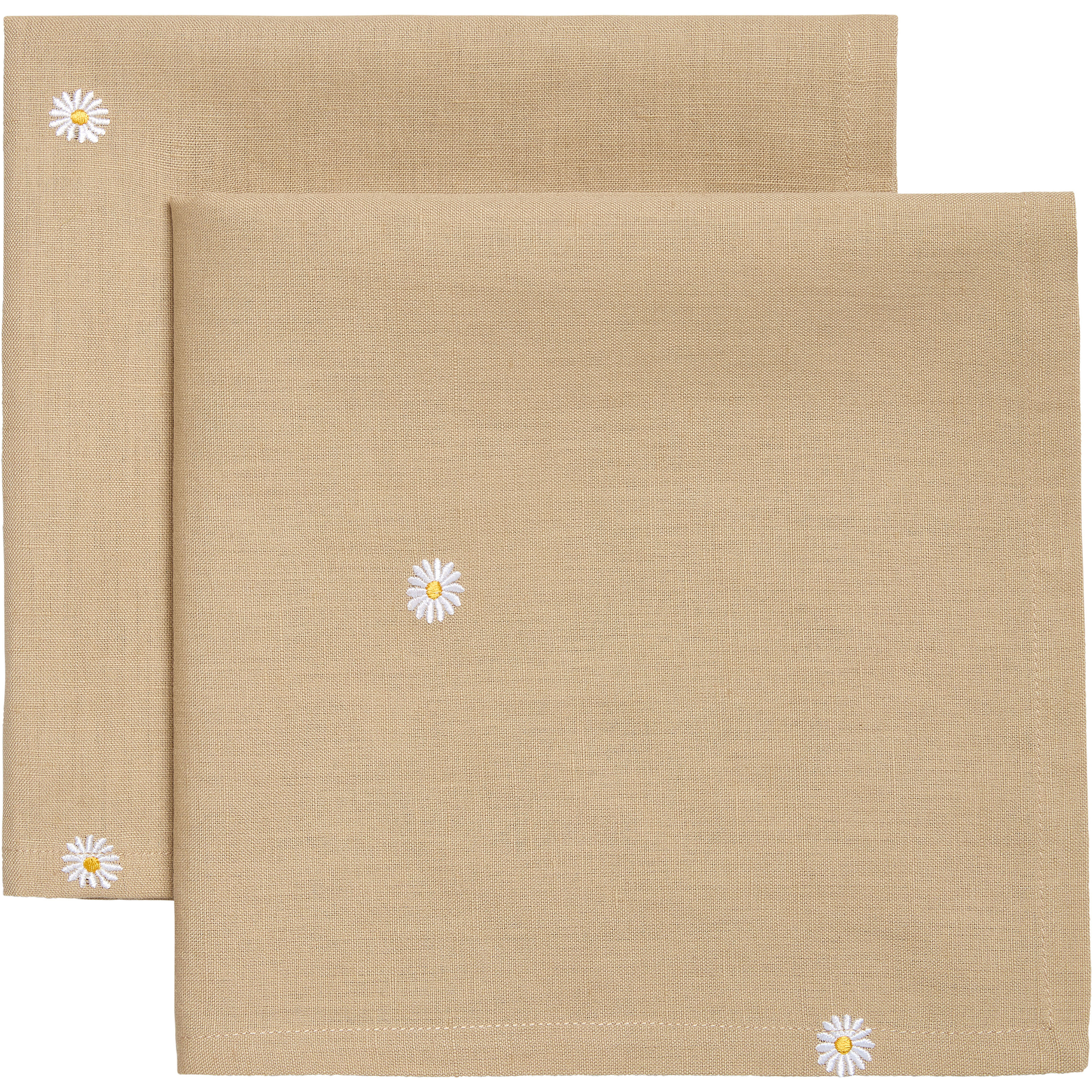 Decotique Daisy serviet 45 x 45 cm 2-pak, beige