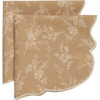 Decotique Gia serviett blomst 45 x 45 cm 2-pakning, beige