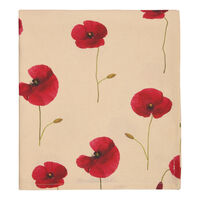 Decotique Vallmo duk 140 x 240 cm, beige/röd