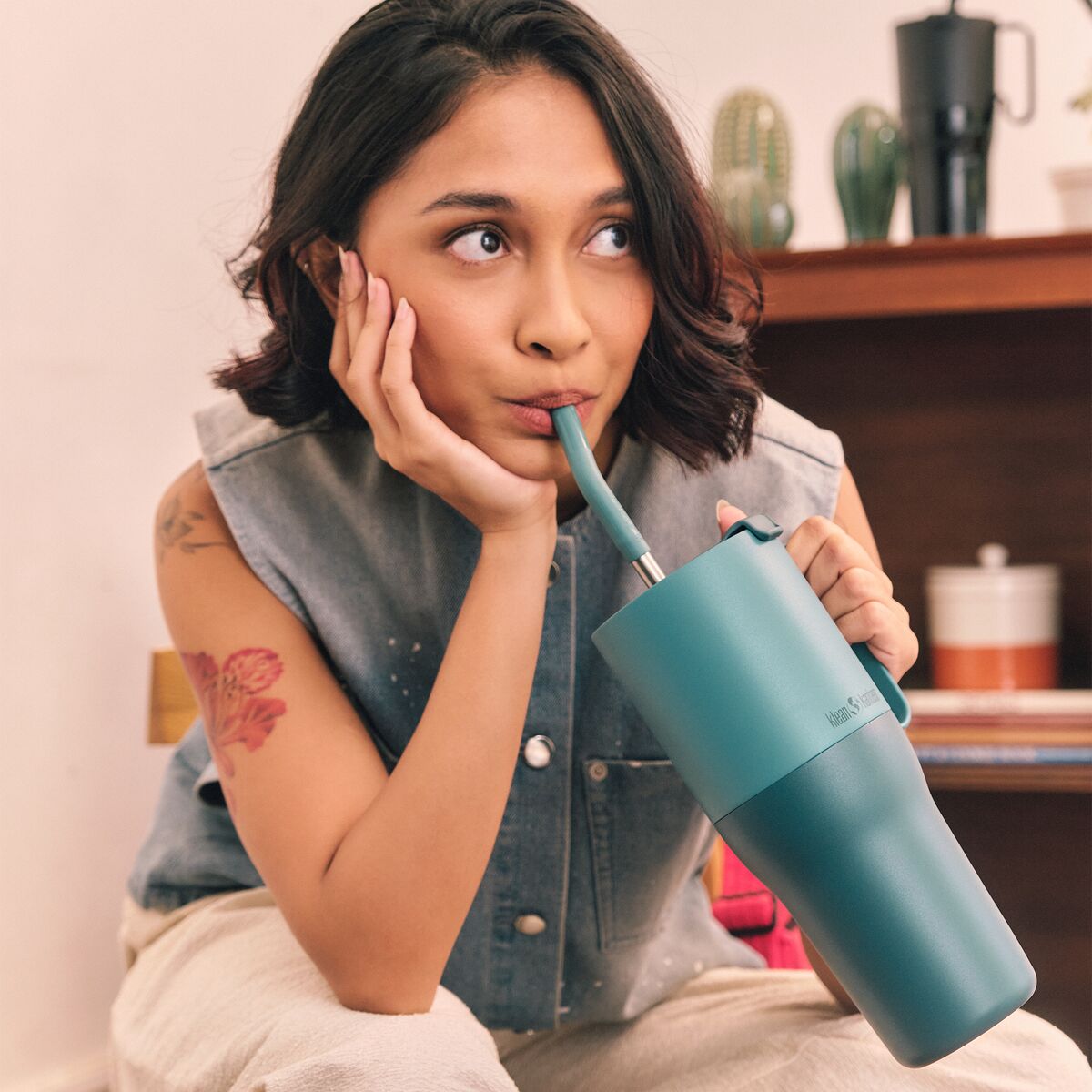 Klean Kanteen Rise termoflaske 1064 ml, Brittany Blue