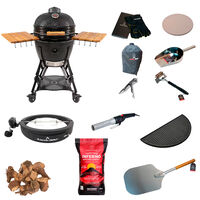 Kamado SUMO Classic Large Gen 2 kamado-grill med deluxe-pakke, sort