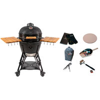Kamado Sumo Large Gen 2 kamadogrill med tillbehörspaket, svart