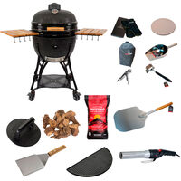 Kamado Sumo Maxi Gen 2 kamadogrill med stor grillpakke, sort