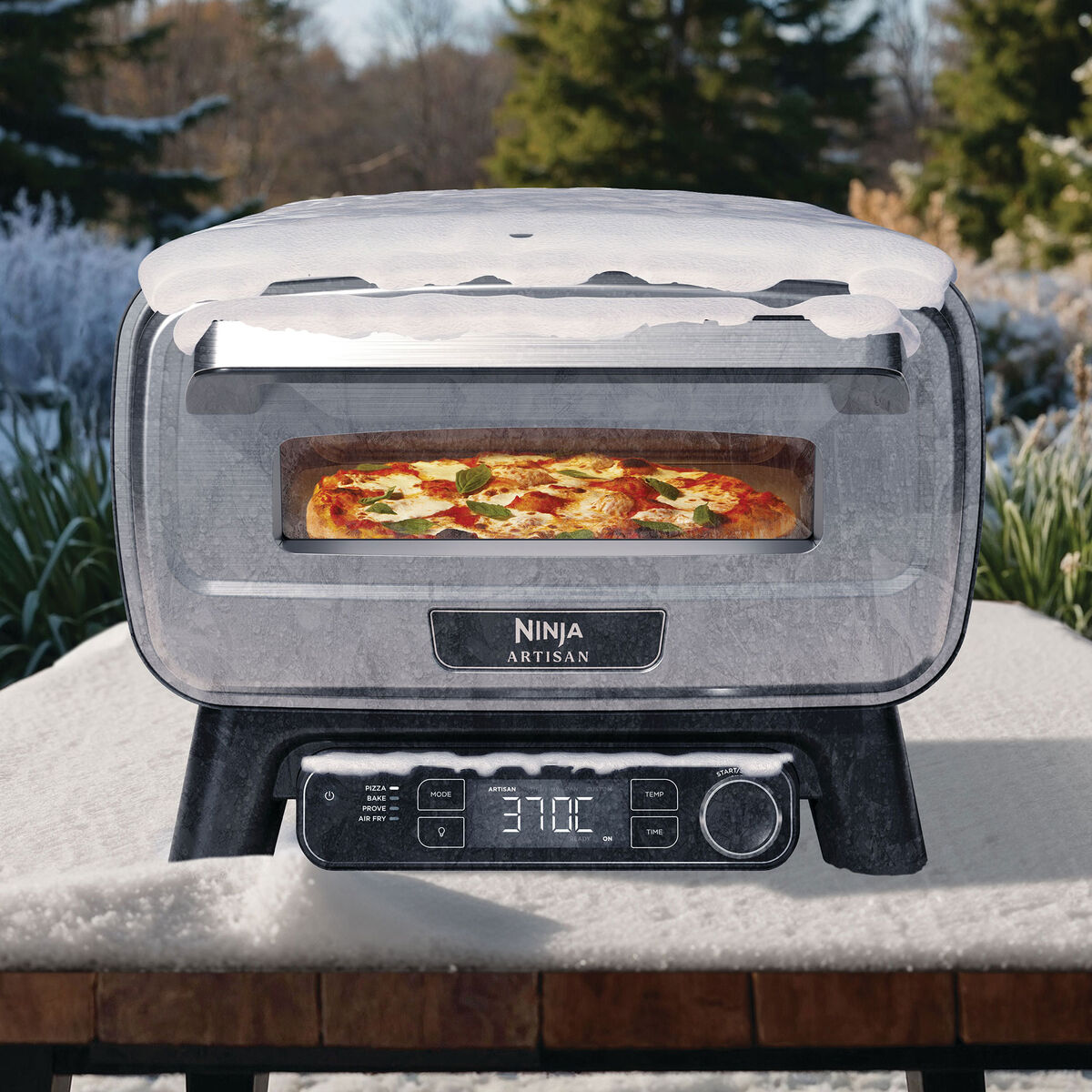 Artisan elektrisk pizzaovn og airfryer