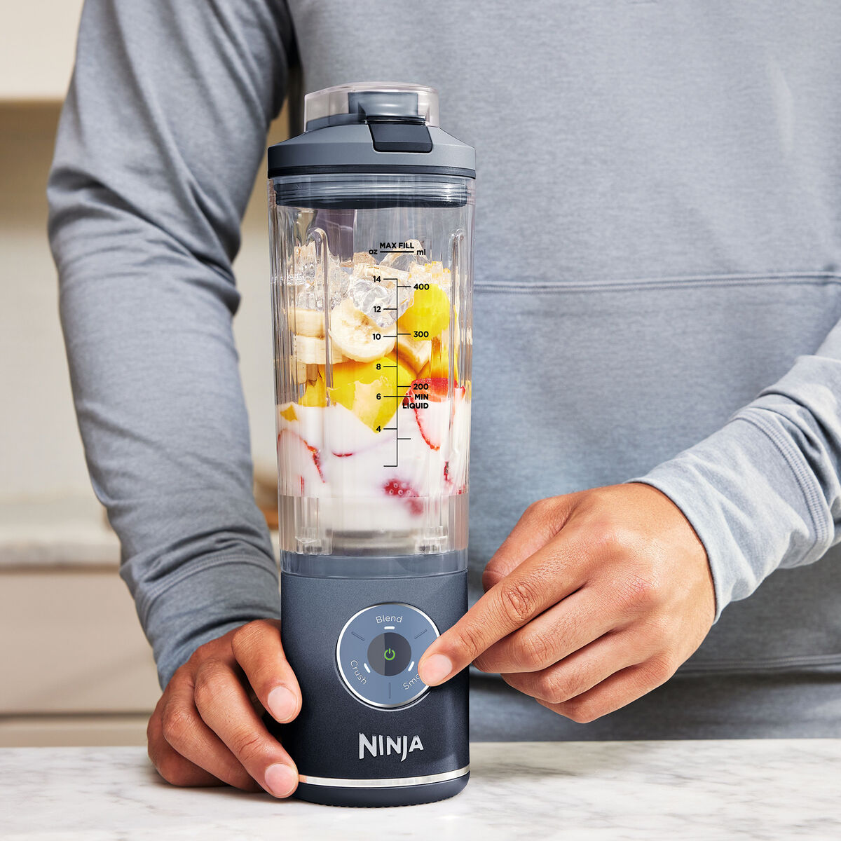 Blast Max trådløs blender, marineblå