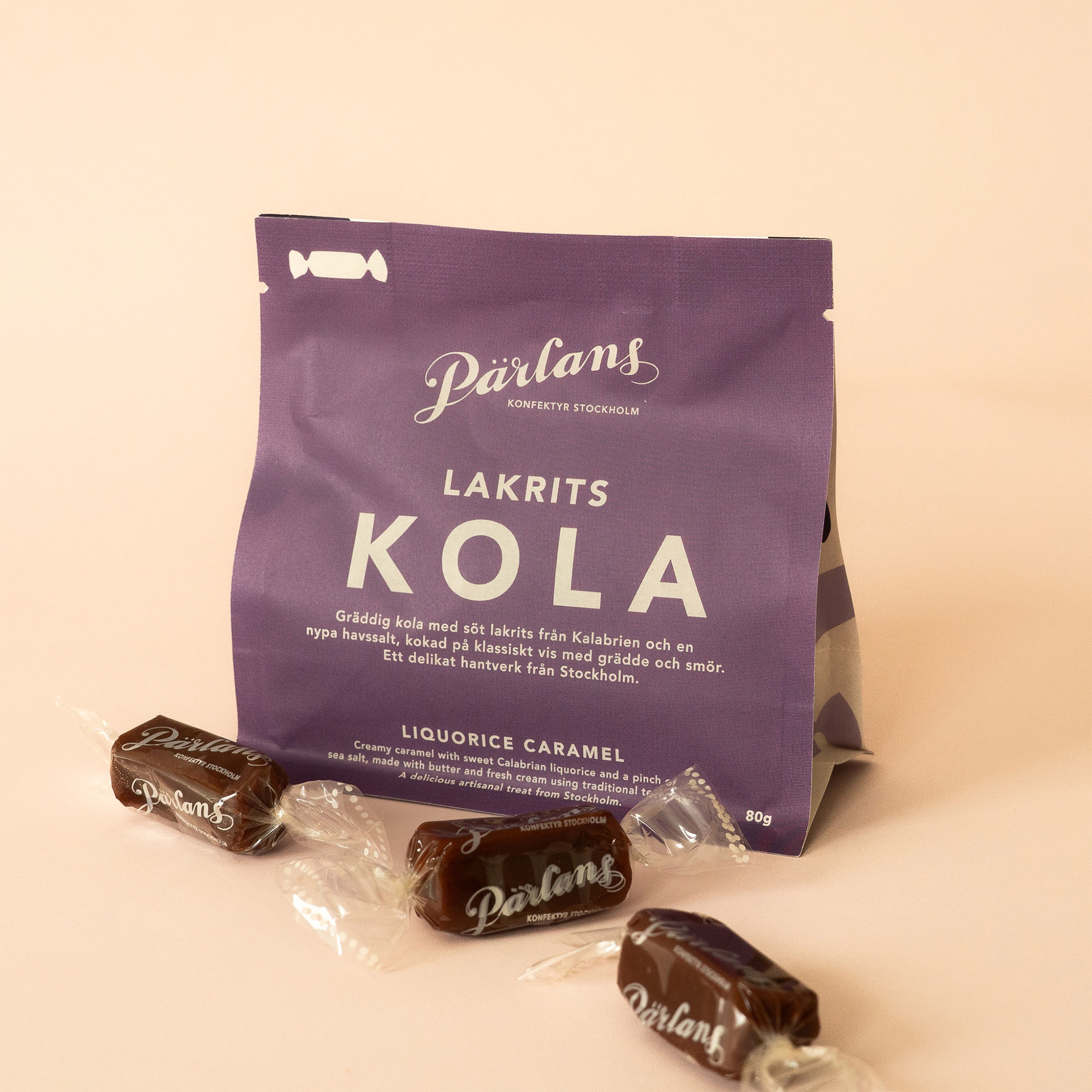 Pärlans Pärlans Konfektyr Lakritskolor 80 g