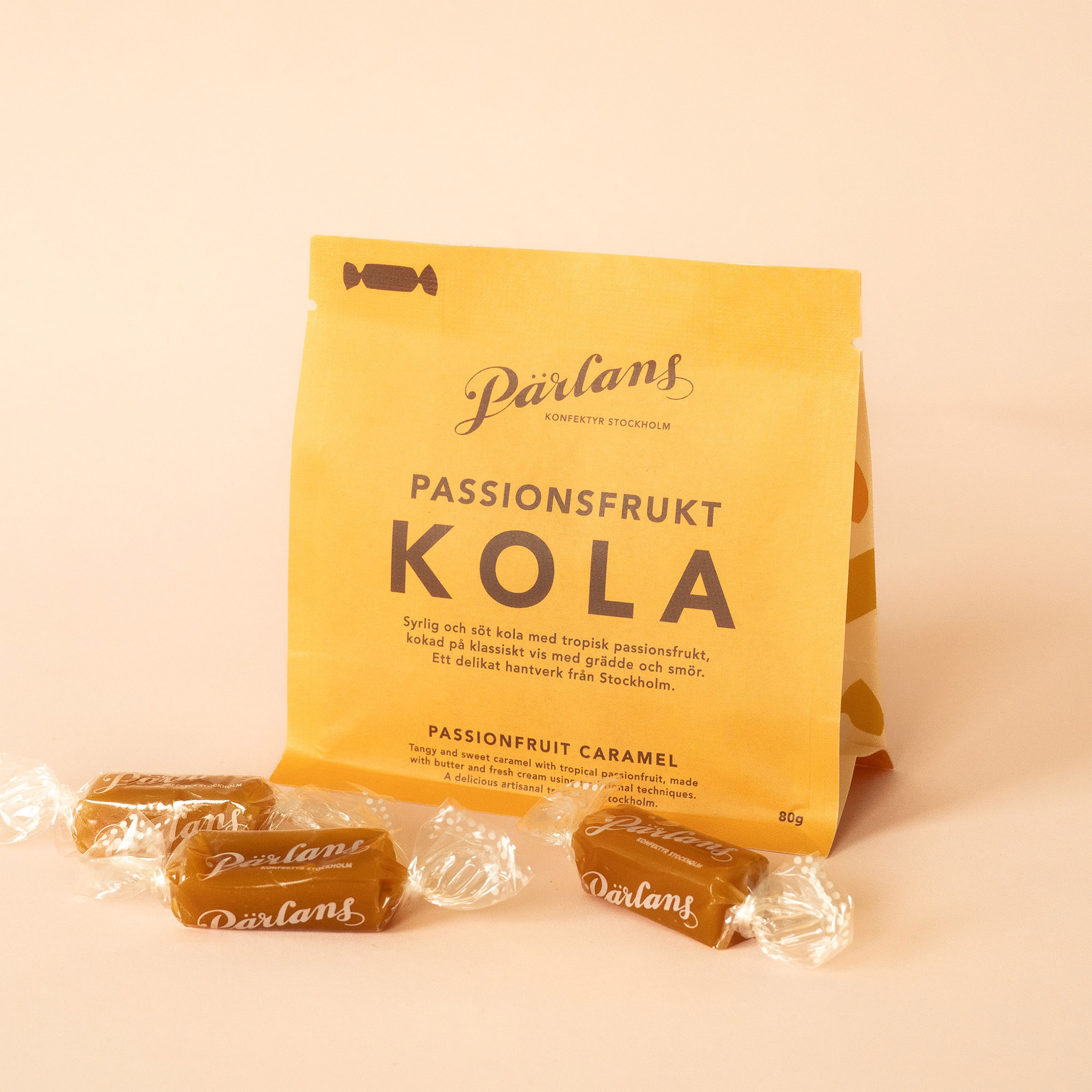 Pärlans Konfektyr Passionsfrugtkarameller 80 g