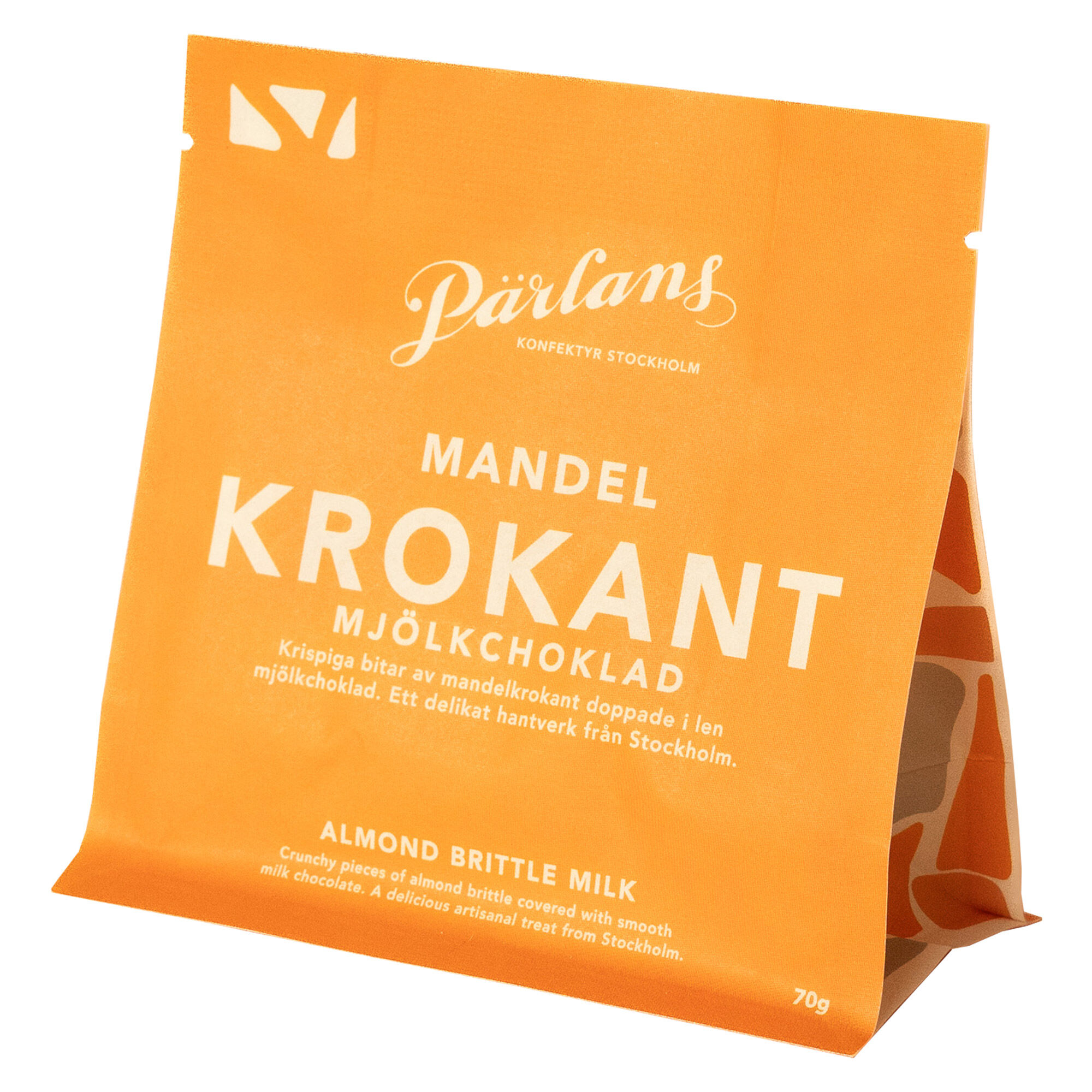 Pärlans Konfektyr Mjölkchoklad 70 g, krokantmandlar