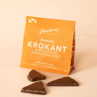 Pärlans Konfektyr Mælkechokolade 70 g, krokantmandler