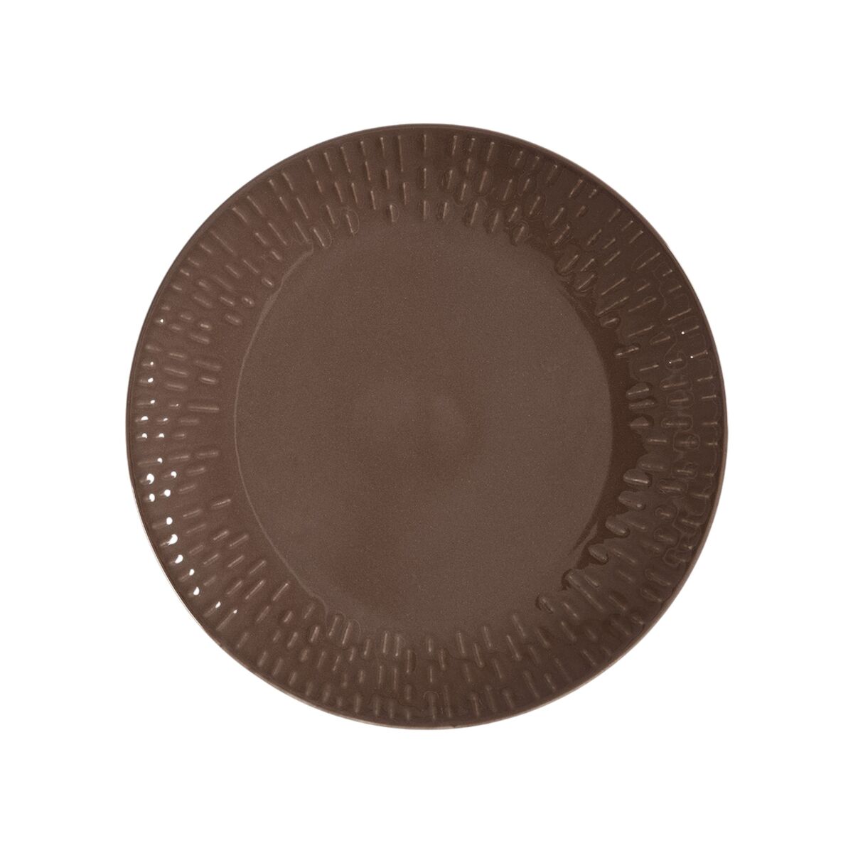 Confetti assiett 21 cm, chocolate